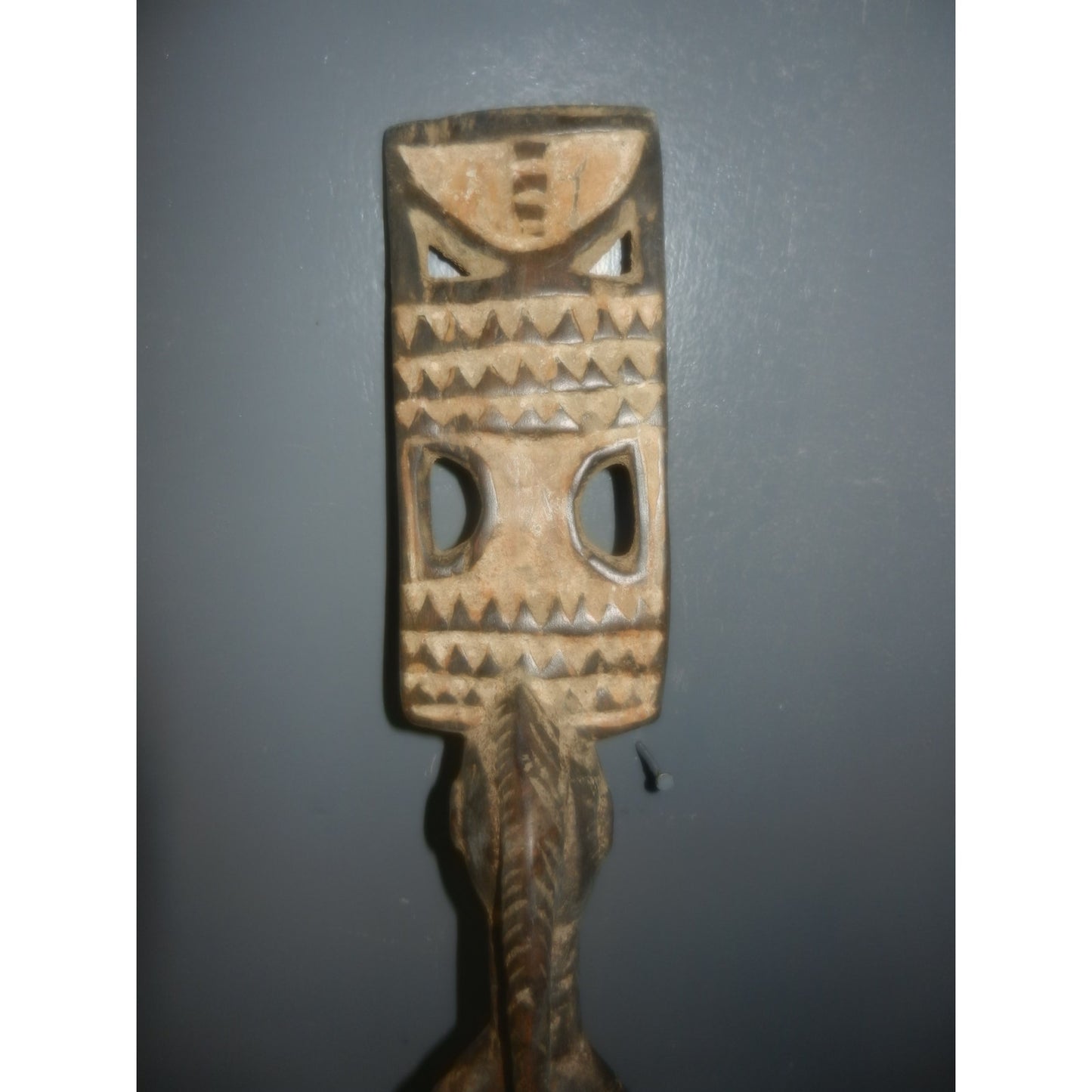 Mossi Karanga Plank Mask - Hand-Carved Tribal African Art Burkina Faso