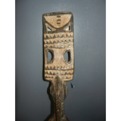 Mossi Karanga Plank Mask - Hand-Carved Tribal African Art Burkina Faso