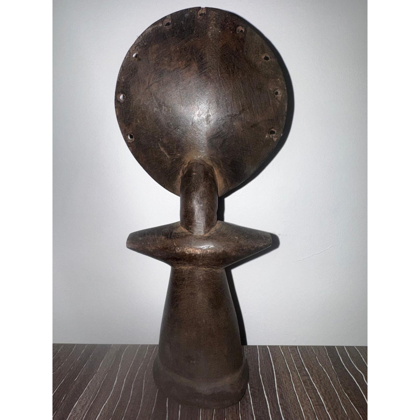 Asante Akua'ba Fertility Doll — Hand-Carved Wood Sculpture, Ghana