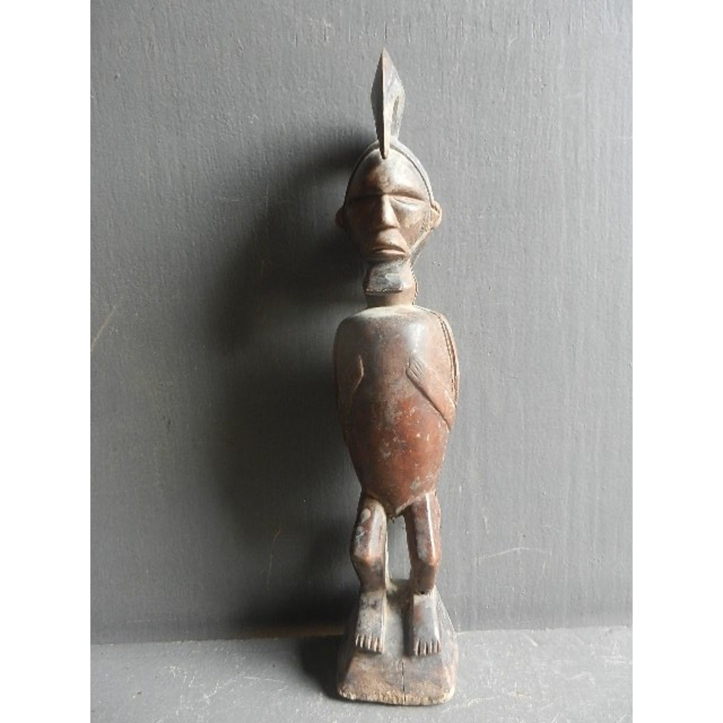 Luba Double Face Ceremonial Statue - African Tribal Art - DR Congo
