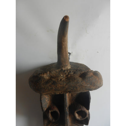 Guere Original Hunter Mask African tribal art Cote d'Ivoire