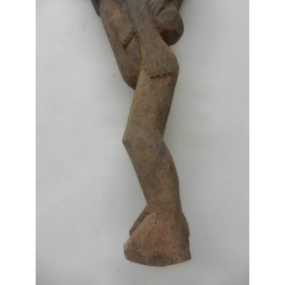 Lobi Forked Ritual Staff with Twin Figures — Burkina Faso