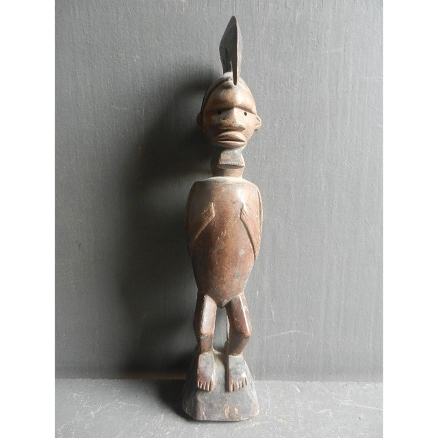 Luba Double Face Ceremonial Statue - African Tribal Art - DR Congo