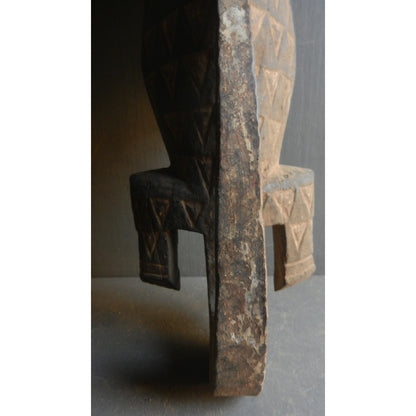 Bobo Fing Crocodile Mask - Authentic African Tribal Art from Burkina Faso
