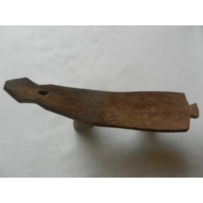 Carved Wood Headrest – Burkina Faso Region (Lobi-Gan Attribution), 28 X 12 Cm