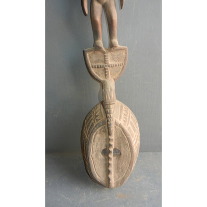 Authentic Mossi Yatenga Supporter Mask - Burkina Faso - 65cm Totemic Art