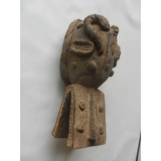 Bamana Komo Mask – Mali, Carved Wood With Ritual Encrustation, African Tribal Art