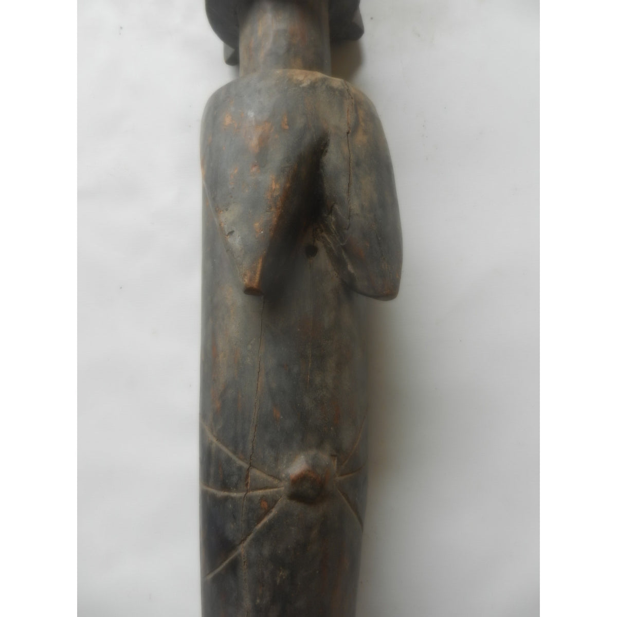 Tall Mossi Biiga Figure – Burkina Faso, Carved Wood (94 Cm)