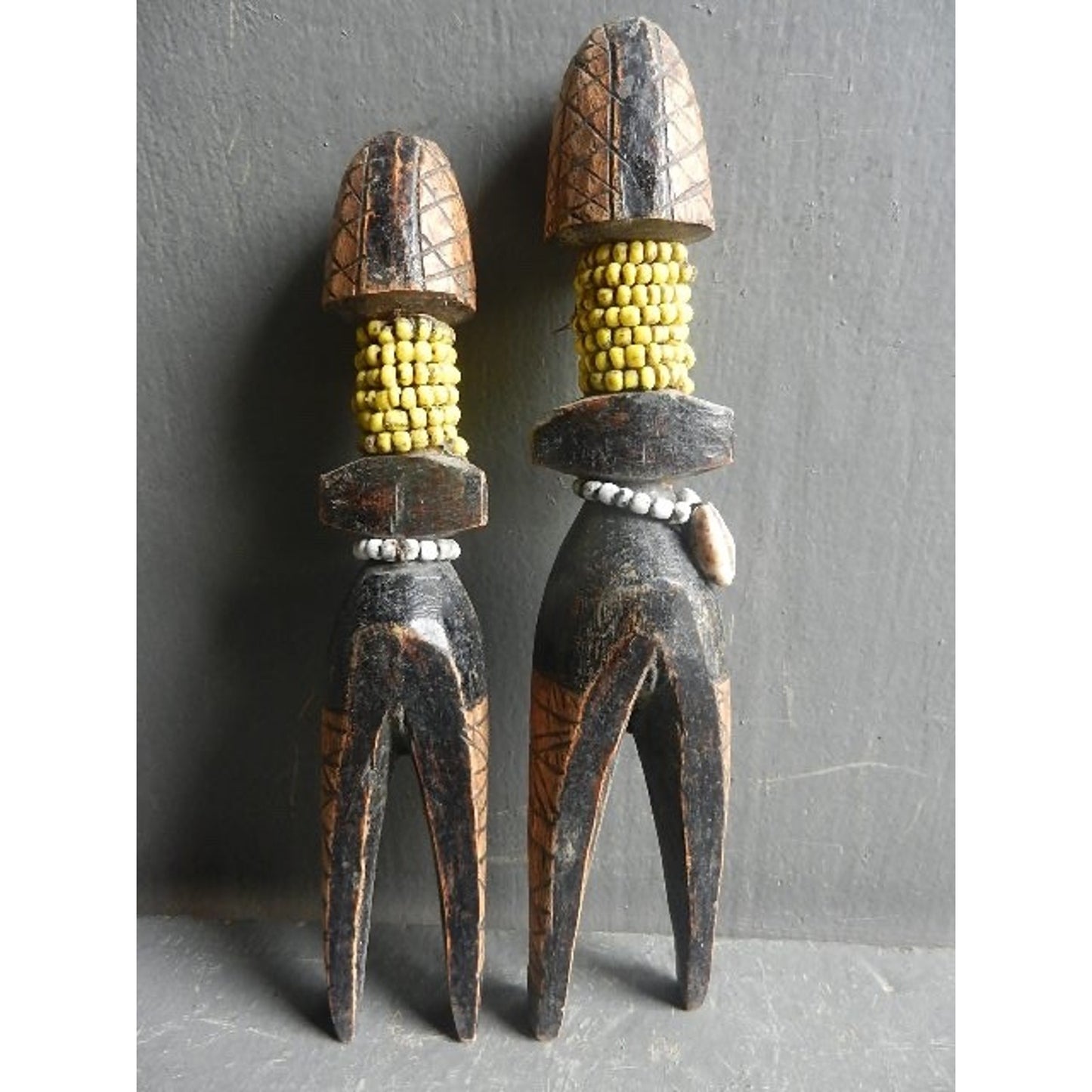 Benji Couple Doll Congo African tribal figures