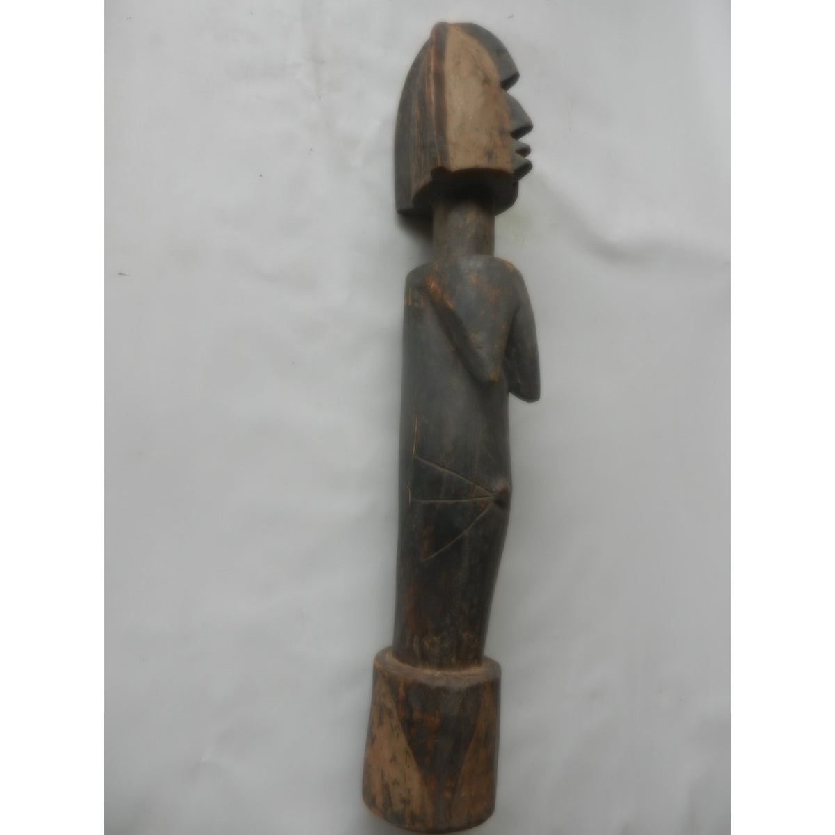 Tall Mossi Biiga Figure – Burkina Faso, Carved Wood (94 Cm)