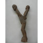 Lobi Forked Ritual Staff with Twin Figures — Burkina Faso