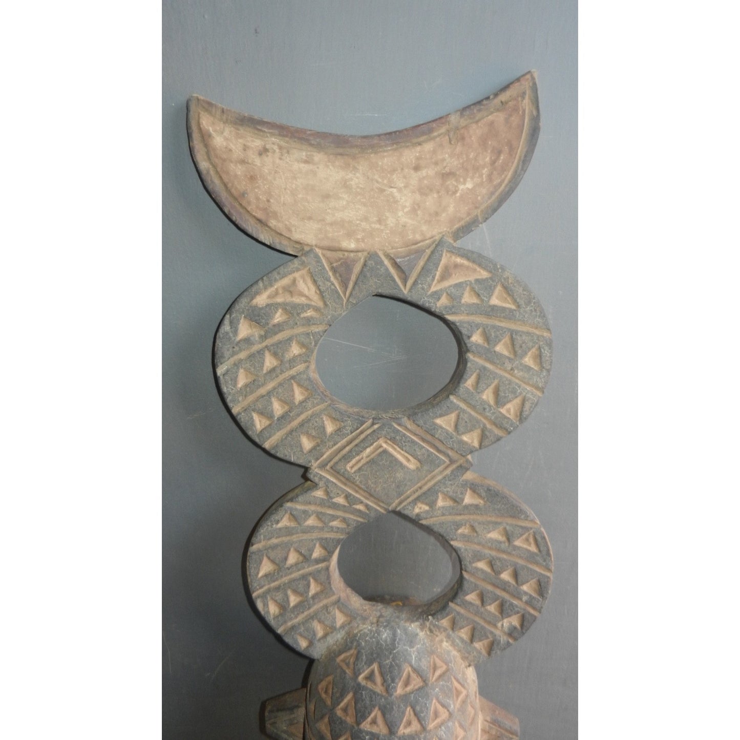 Bobo Fing Plank Mask - Original African Tribal Art from Burkina Faso (76 cm)
