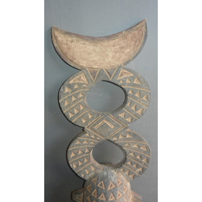 Bobo Fing Plank Mask - Original African Tribal Art from Burkina Faso (76 cm)