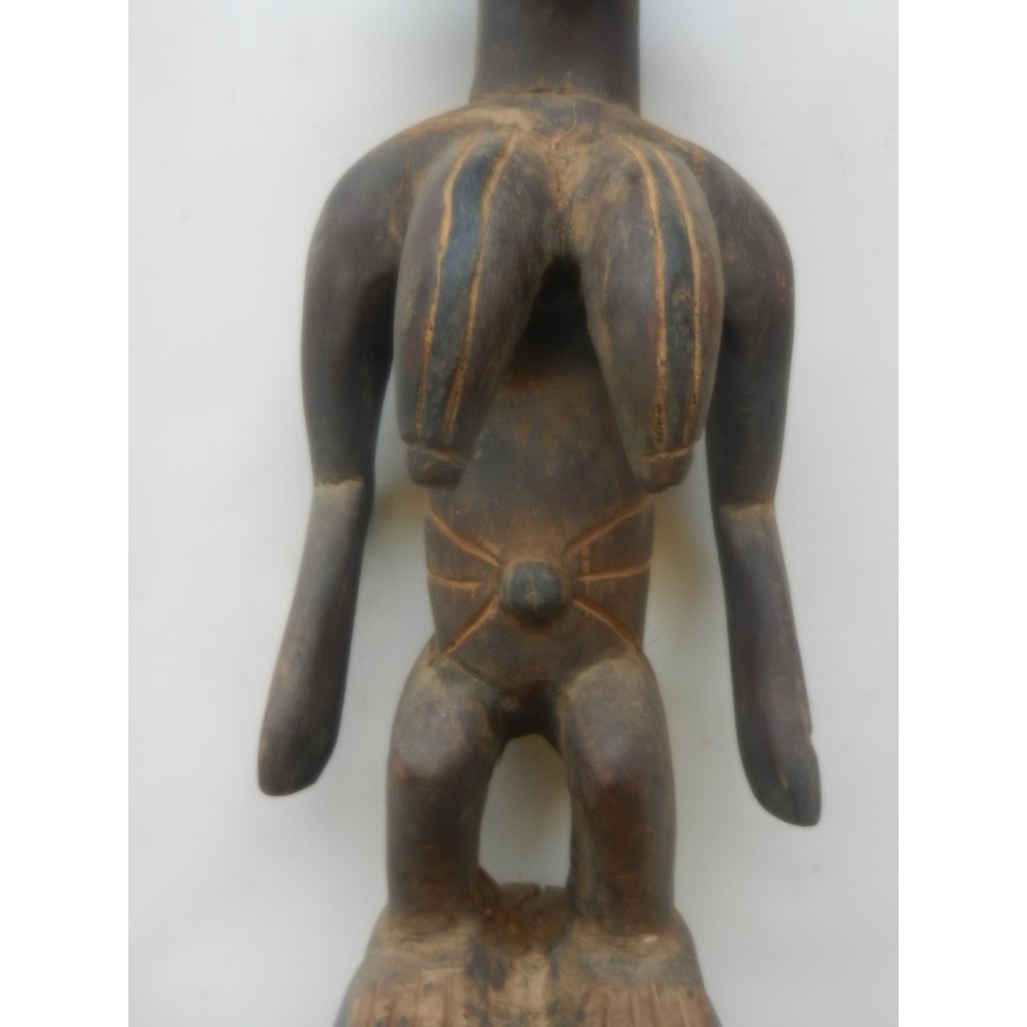 Mossi Nuna Plank Mask with Standing Figure — Burkina Faso