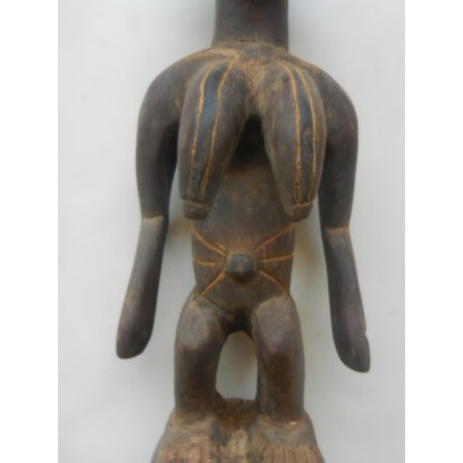 Mossi Nuna Plank Mask with Standing Figure — Burkina Faso