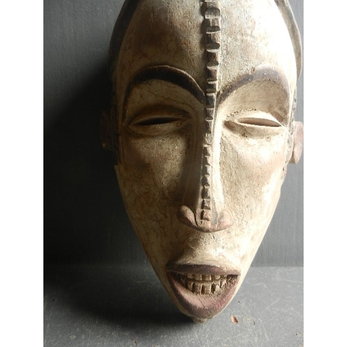 Original Idoma Ceremonial Mask - African Tribal Art, Nigeria