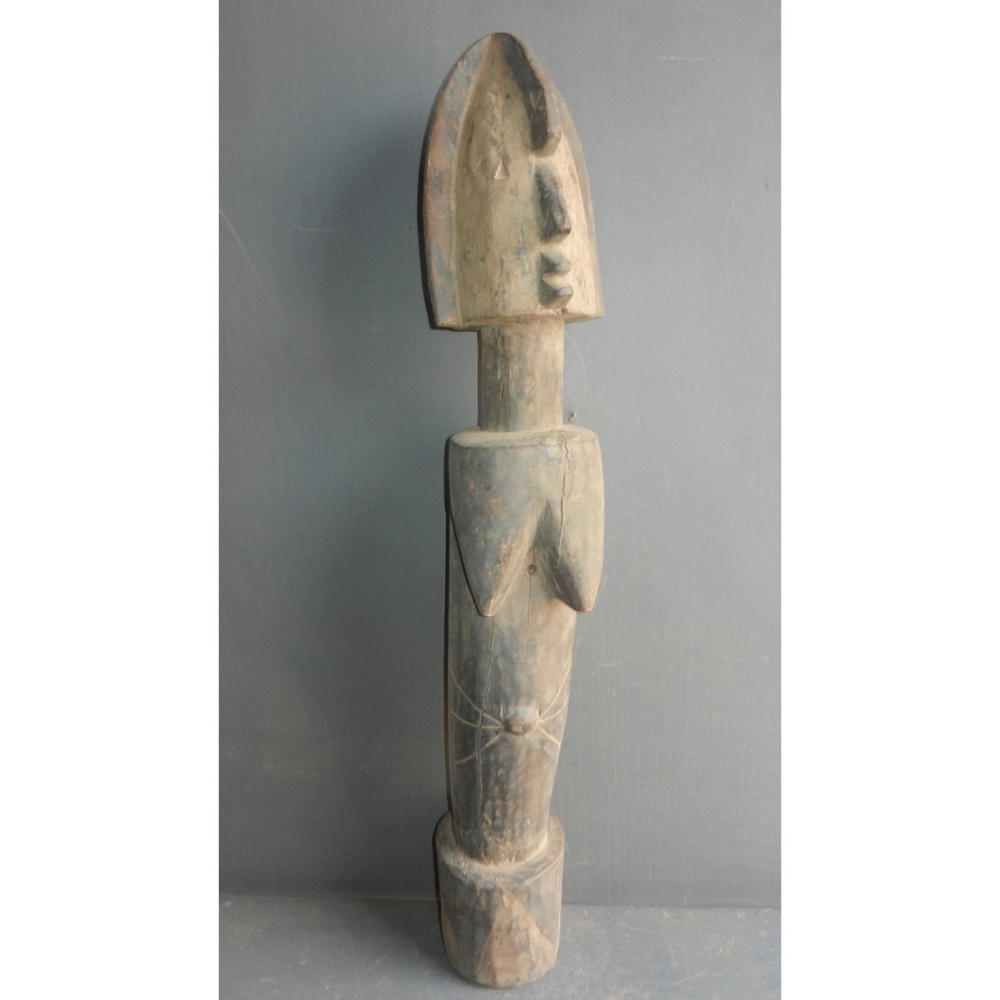 Giant Mossi Biiga Doll | Hand-Carved Wooden Tribal Art | Burkina Faso | 92 cm