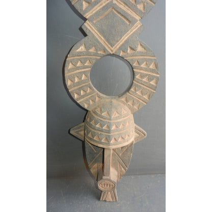 Bobo Fing Plank Ceremonial Mask - Original African Tribal Art from Burkina Faso