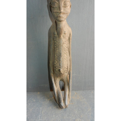 Lobi Cast Brass Standing Figure — Burkina Faso
