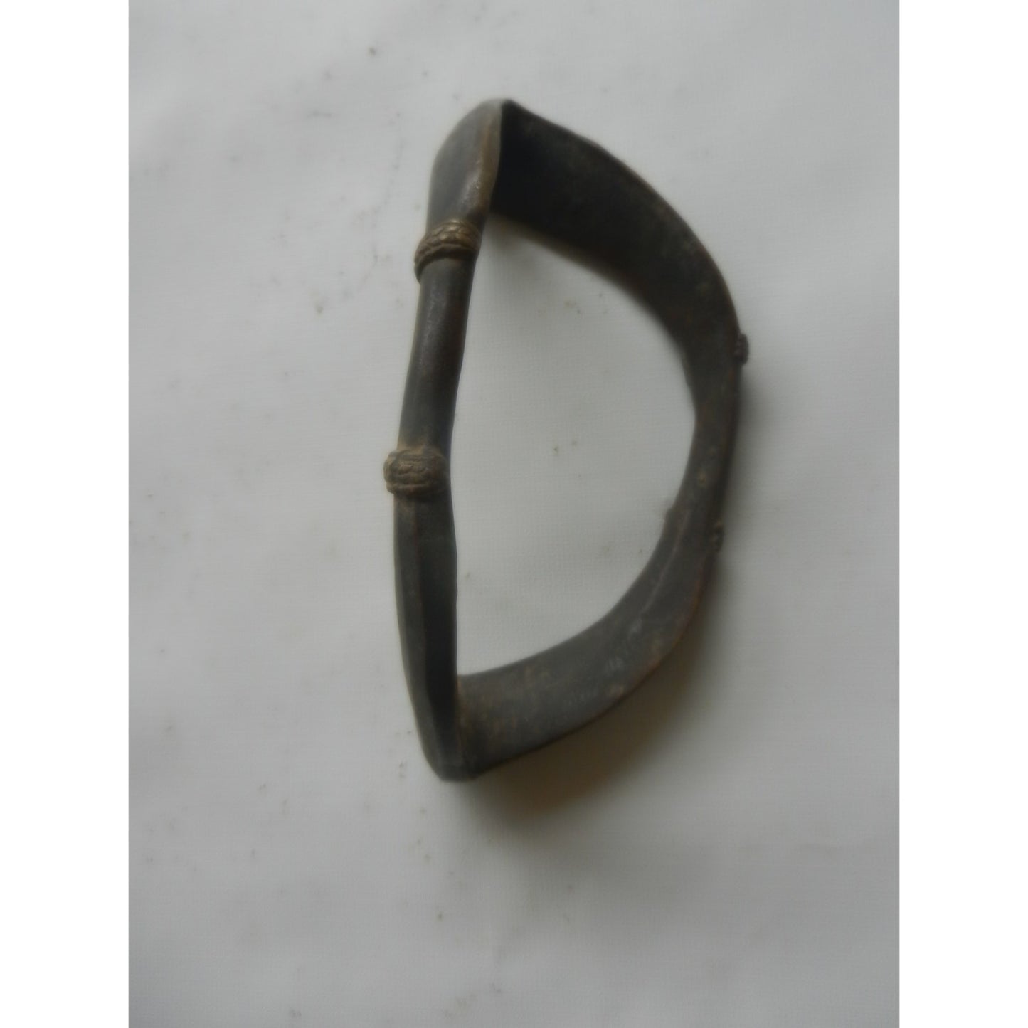 West African Cast Metal Bracelet (Manilla-Style) – Bronze/Brass