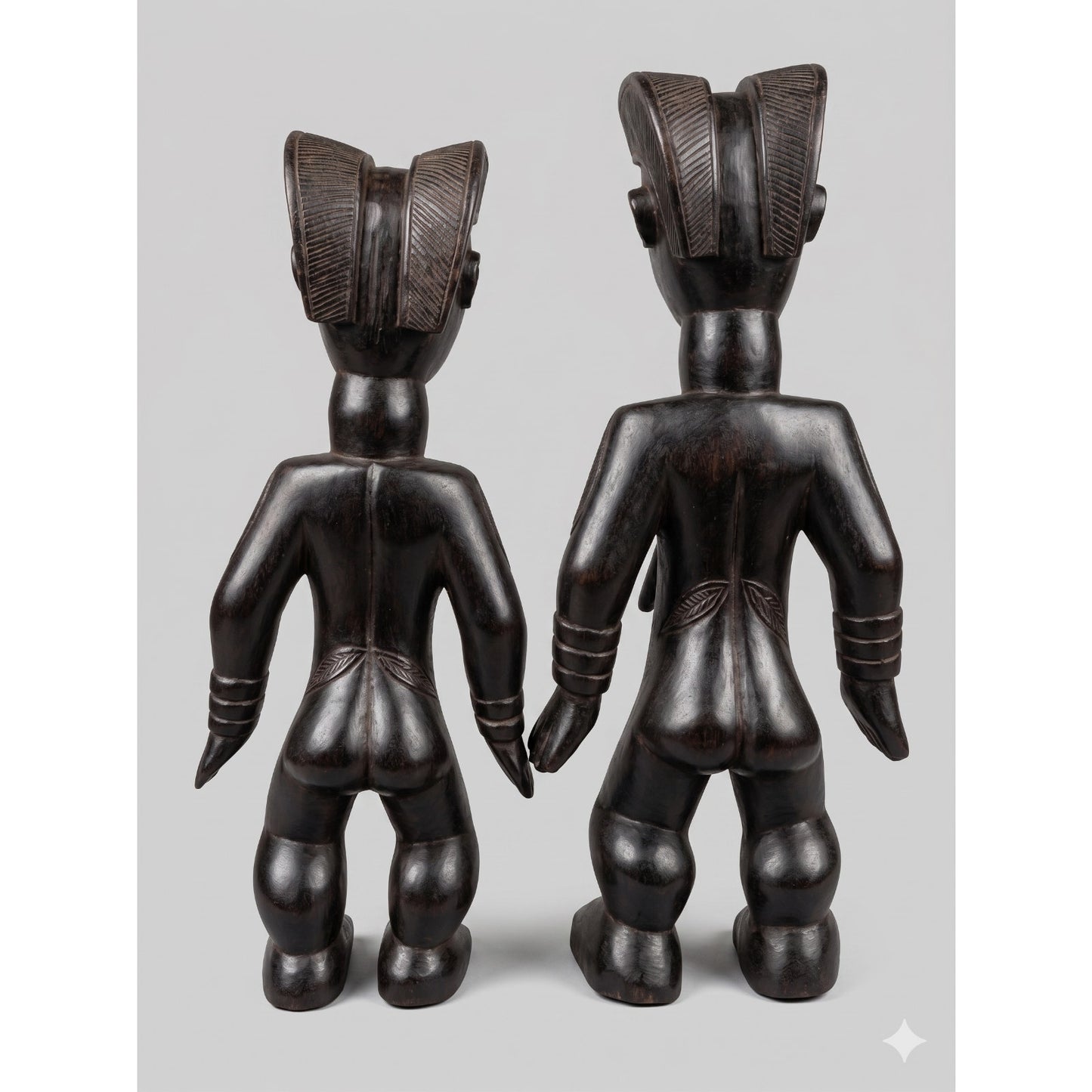 Yaka couple statues Congo - African tribal art