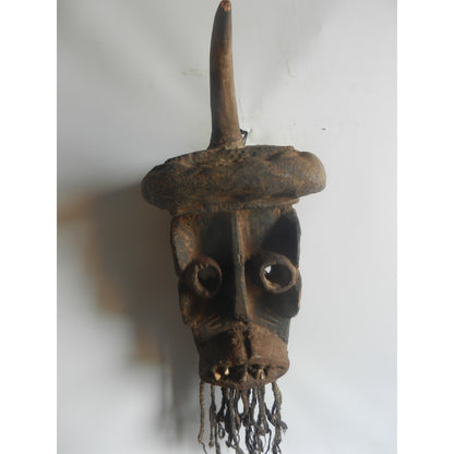 Guere Original Hunter Mask African tribal art Cote d'Ivoire
