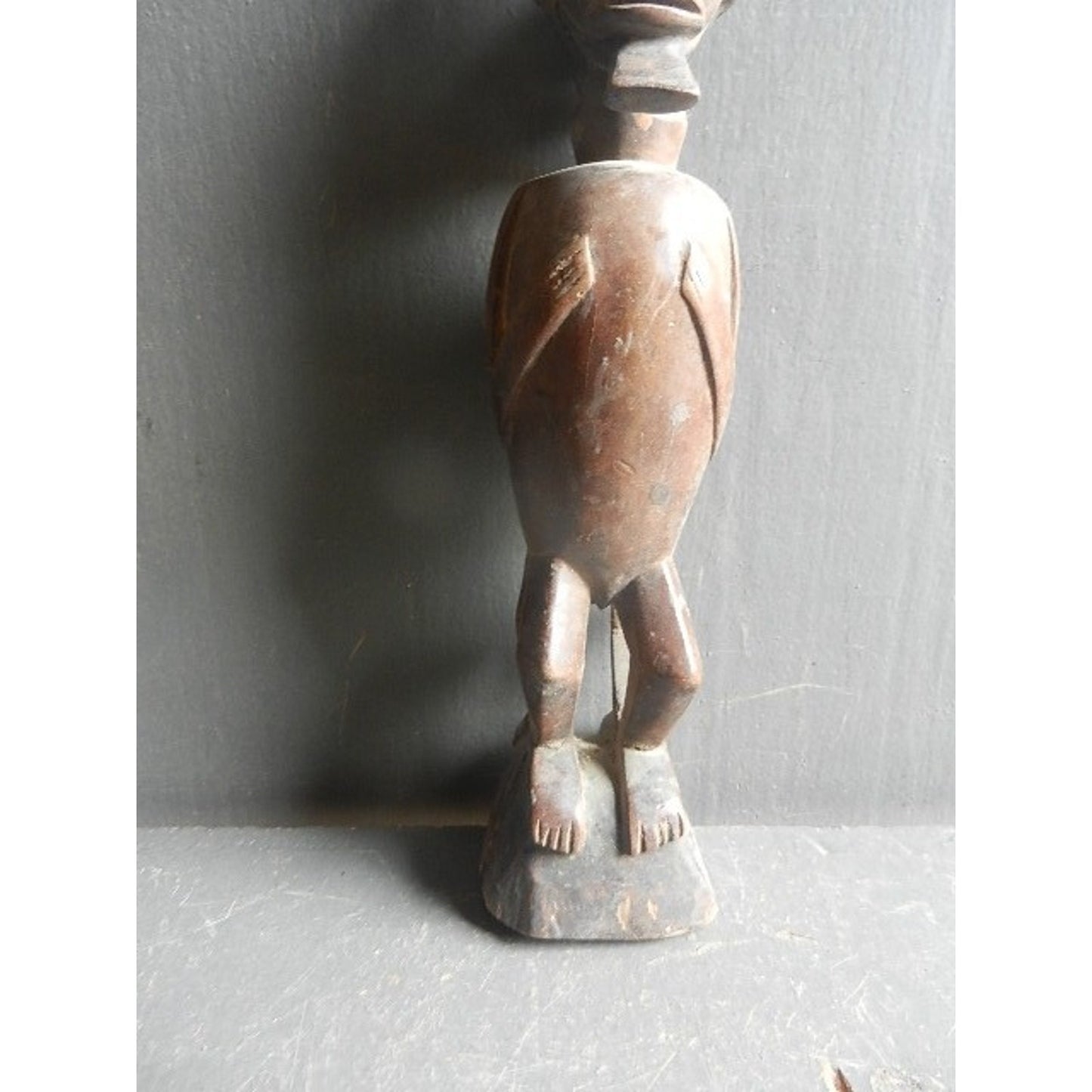 Luba Double Face Ceremonial Statue - African Tribal Art - DR Congo