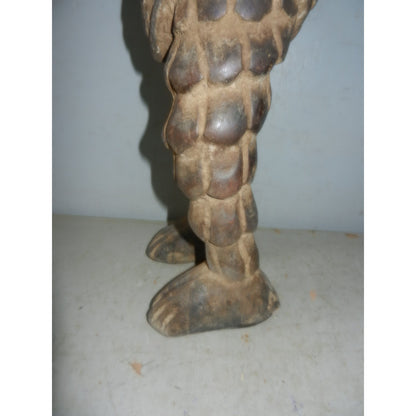 Bamana Zoomorphic Standing Figure with Clubs - Mali African tribal art