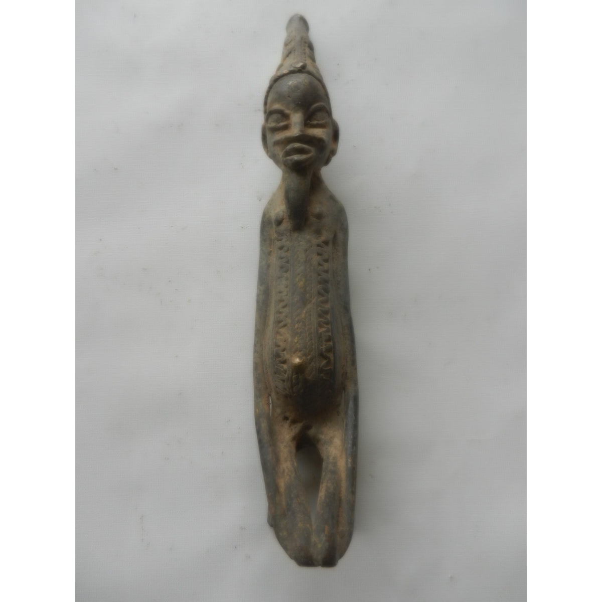 Lobi Bronze Maternity Figure – Burkina Faso, Cast Metal