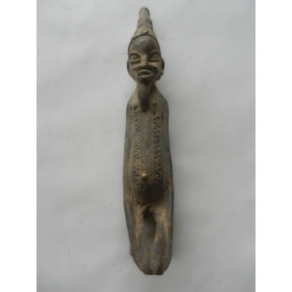 Lobi Bronze Maternity Figure – Burkina Faso, Cast Metal