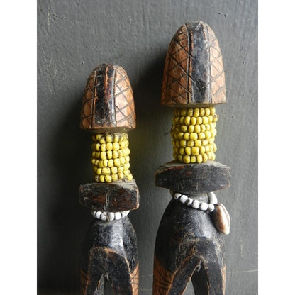Benji Couple Doll Congo African tribal figures