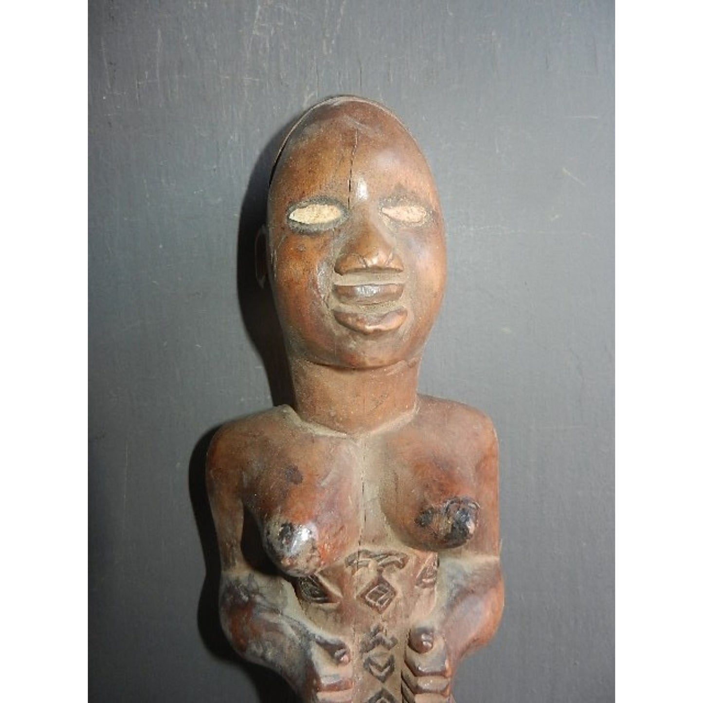 Authentic Bembe Maternity Statue | African Tribal Art | DR Congo | 34 cm Tall